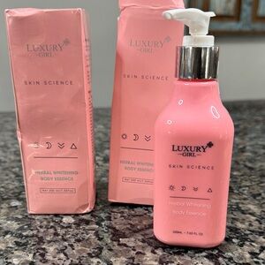 Luxury Girl Skin Science herbal whitening body Essence NWT